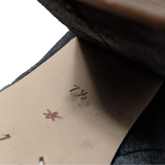 SPLENDID Phyllis Gray Suede Leather Mid-Calf High Heel Boots 7.5 - Picture 8 of 11